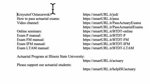 Exam FM exercise for March 4, 2022