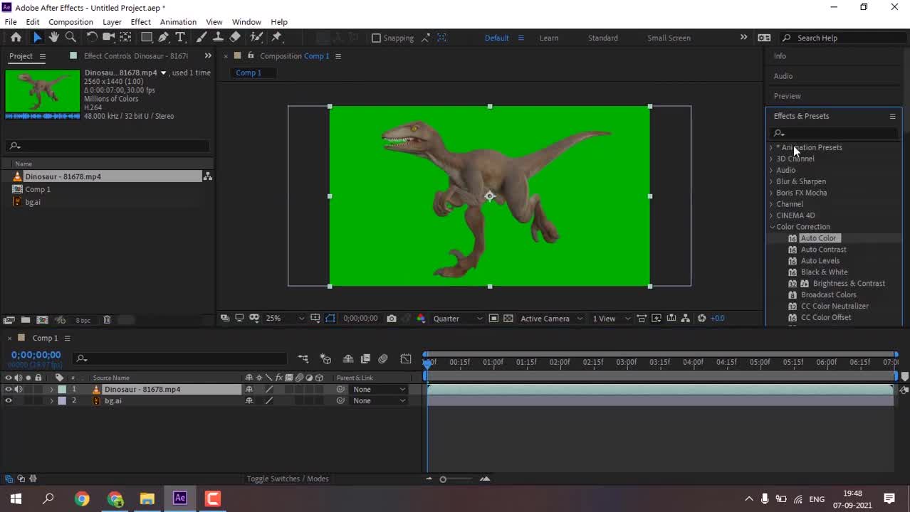 How to Remove Green Screen in Adobe After Effects Tutorial | Chroma Key, Remove Background