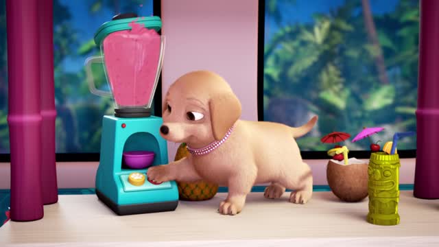 Puppy Playgroup Playing Fun - Cartoon Animal