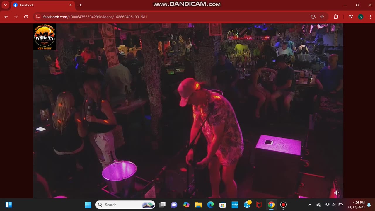 NOVEMBER 10 2024 Nick Brownell Setting Up Live At Willie Ts Bar Part 1