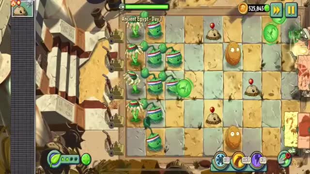 Plants vs Zombies 2 Ancient Egypt - Day 7