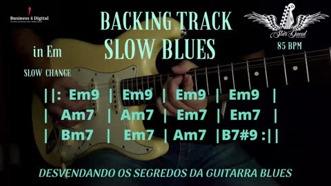 Backing Track Slow Blues in Em