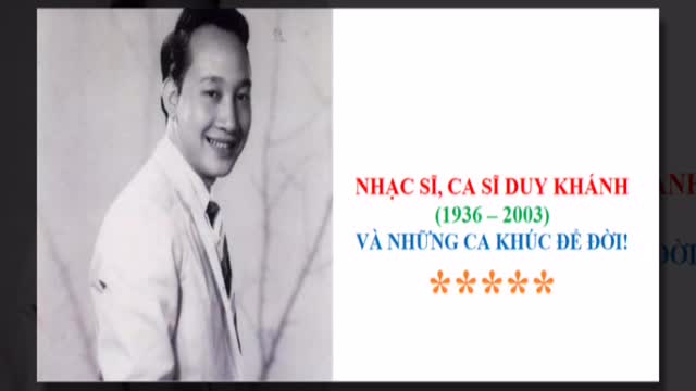 Nhạc sĩ, Ca sĩ Duy Khánh và những ca khúc để đời!