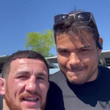 Merab Dvalishvilli catching Paulo Costa red-handed,