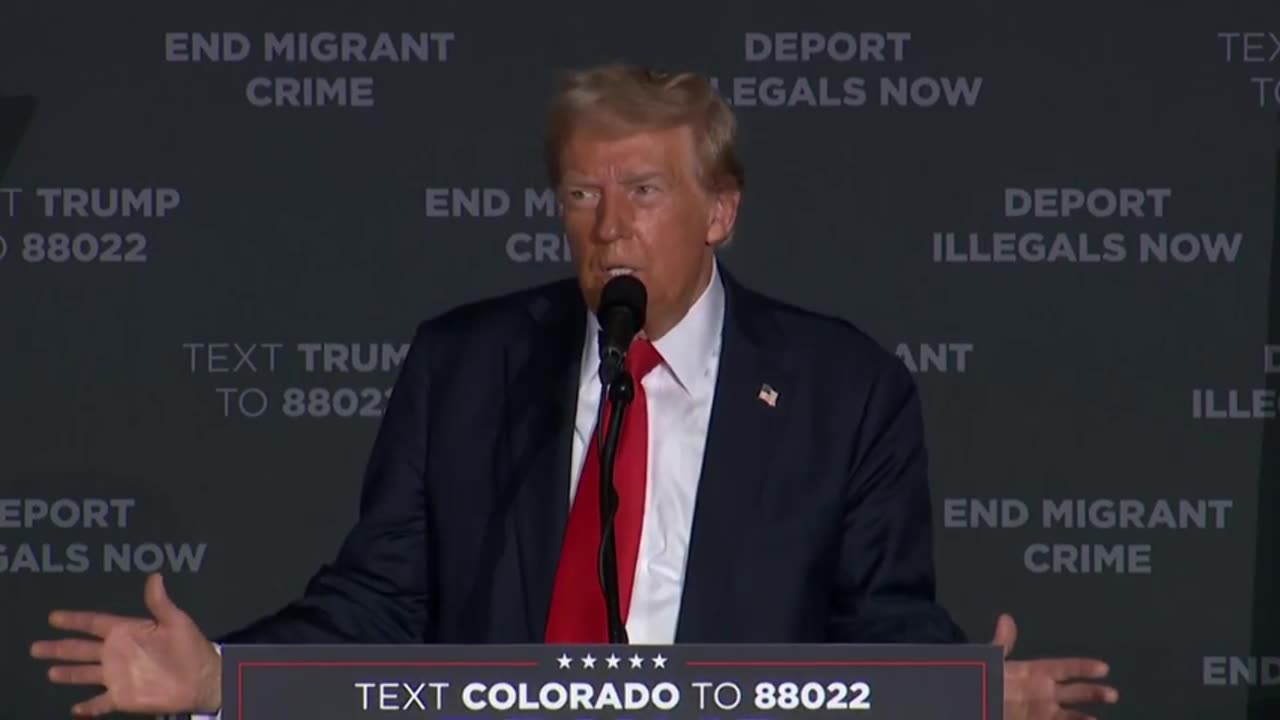 PRESIDENT TRUMP IS NOT HOLDING BACK IN AURORA, COLORADO