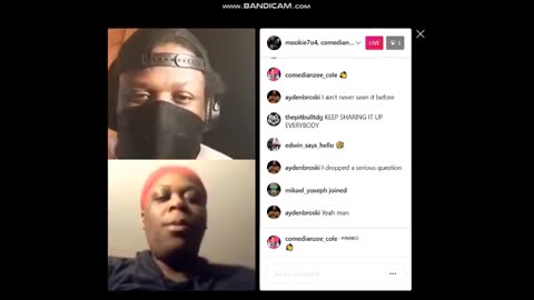 Mookie7o4 Instagram Stream ☞ Interview With Comedian Zee Cole ☜ December 27th 2020