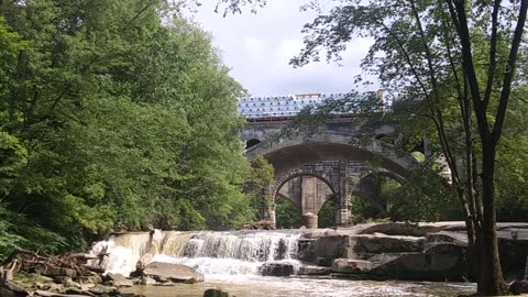 Train over Berea Falls