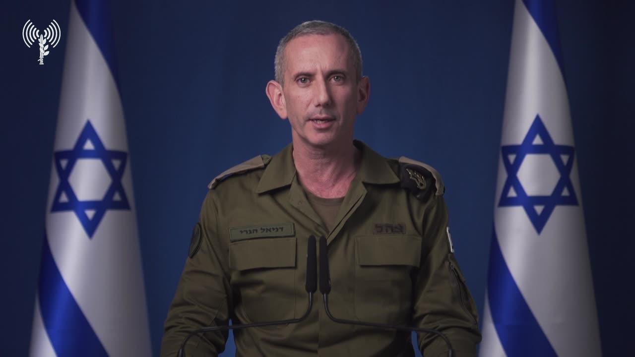 IDF: Attached is a video announcement of the IDF Spokesperson Rear Admiral