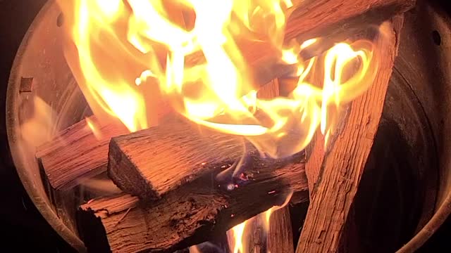 midwinter campfire