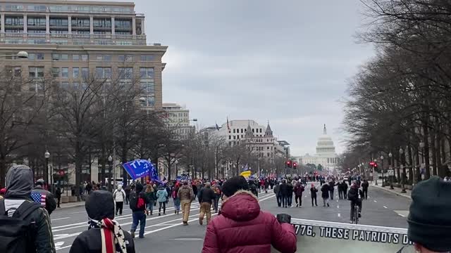 March to the Capitol- When the cops flew by we marched down