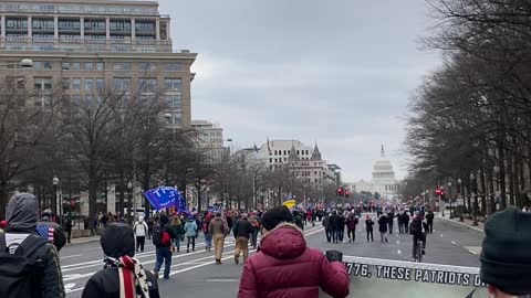 March to the Capitol- When the cops flew by we marched down