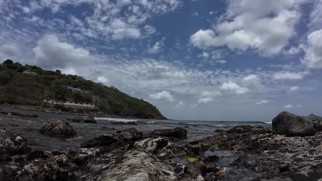 Rocky Shores Reverie: Serenity Amidst the Waves