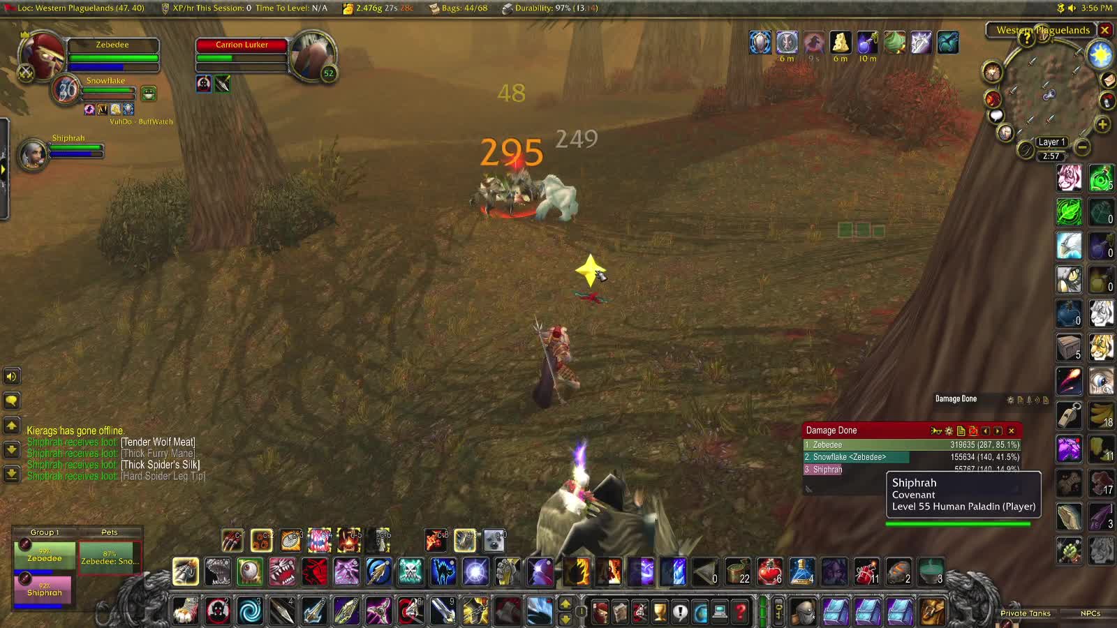 WoW Burning Crusade Hunter with Hunter (wife) plaguelands style