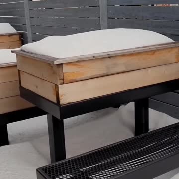 Raise Beds Snowed In