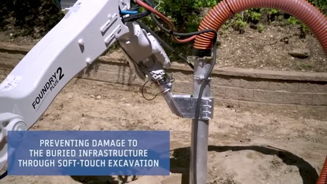 Pipe line fixing robot