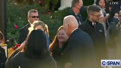 Little girl defends herself against creepy Joe