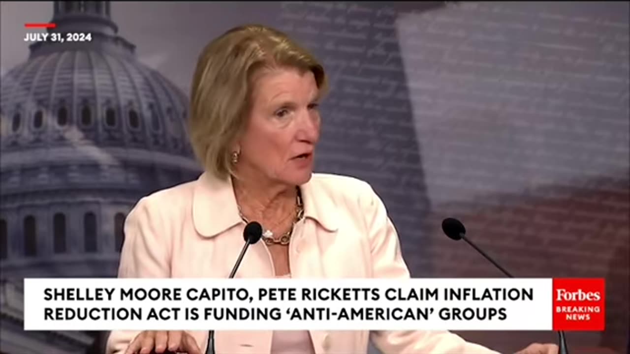 Senator Capito: Inflation Reduction Act funds going to anti-American hate groups