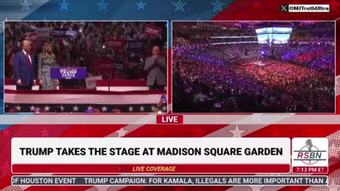 Donald J Trump & Melania - Madison Square Garden NYC - 27 Oct 2024