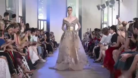 shocking dress catwalk