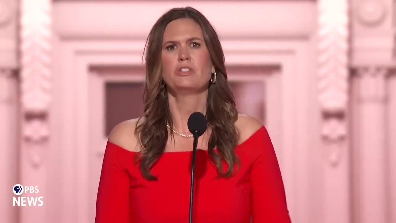 Sarah Huckabee Sanders Delivers Strong Endorsement for Trump
