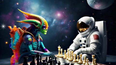 Imagine chess in space