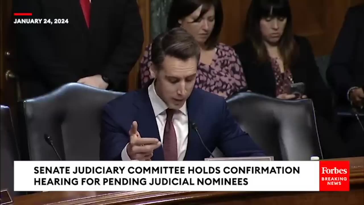 'Is That Right-'- Josh Hawley Presses Judicial Nominee About Pre-Trial Release Of Child Predator