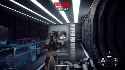 Star Wars Battlefront II 2017: Arcade Onslaught Leia Organa Death Star II Gameplay