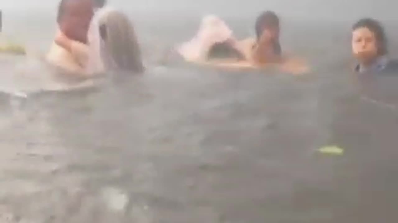 after the police blocked the escape routes, people had no choice but to jump into the water