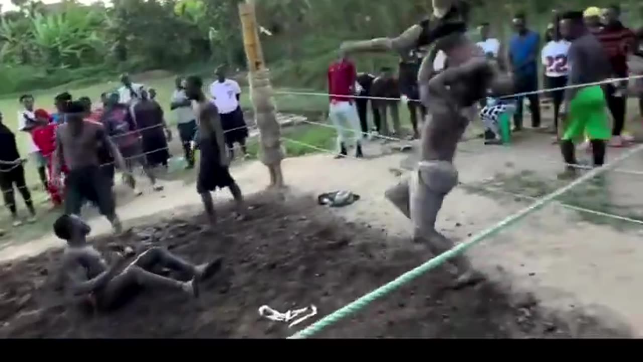 Africans Emulate Pro Wrestling