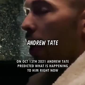 Andrew tate predicted this ...