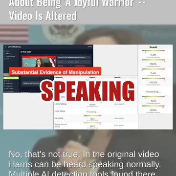 Fact Check: Video Does NOT Show Kamala Harris Drunk While Talking About Being 'A Joyful Warrior'