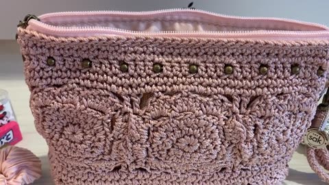 What's in my pink Sak Sayulita Wristlet purse bag ?