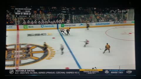 WSH vs BOS - Bruins Lead 2-0