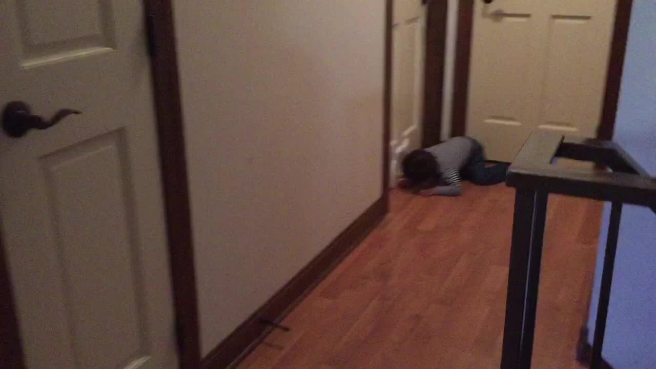 Dad is home