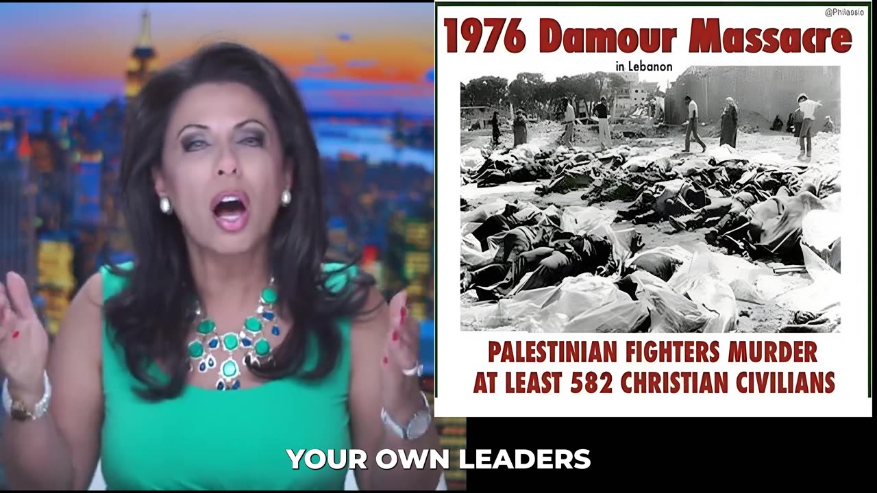 Brigitte Gabriel Condemns Christian Massacre IN Lebanon By Palestinians Muslims