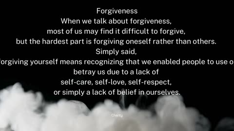 Forgiveness