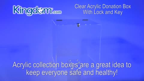 Clear Acrylic Donation Box with Lock and Key - Ensuring Safety and Secure Collection