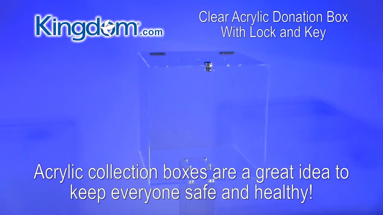 Clear Acrylic Donation Box with Lock and Key - Ensuring Safety and Secure Collection