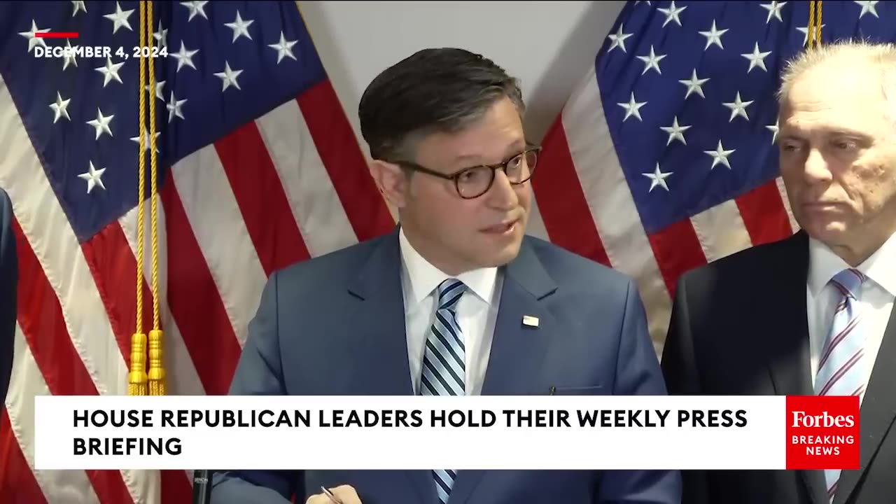 Speaker Johnson Offers Unflinching Rebuke Of Hunter Biden Pardon