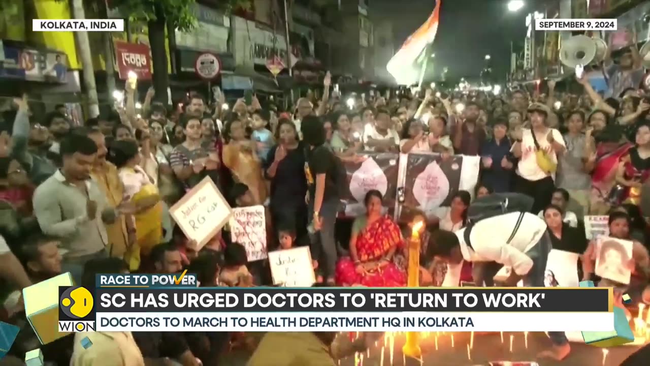 Kolkata hospital horror: Junior doctors to continue protest | Race To Power | WION