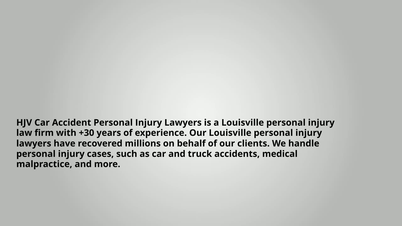 Louisville personal injury attorney