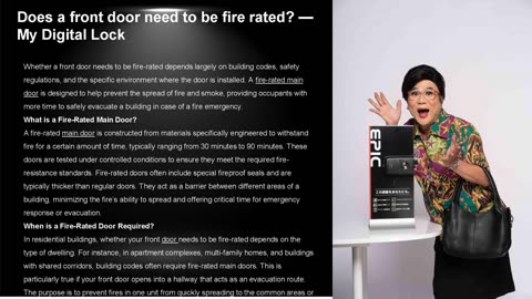 Does a front door need to be fire rated? — My Digital Lock