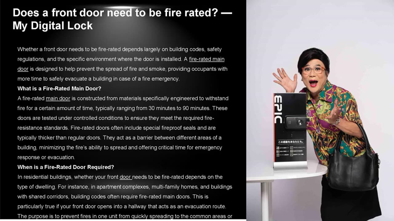 Does a front door need to be fire rated? — My Digital Lock