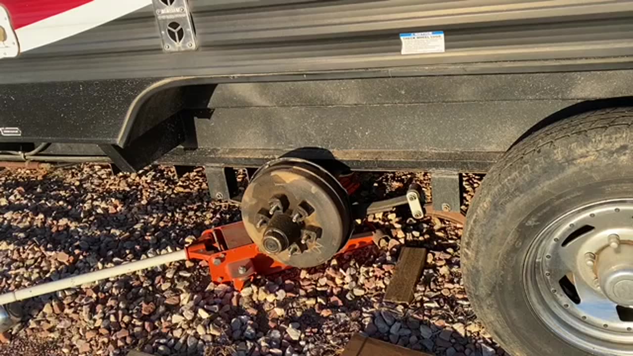 Packing wheel bearings on a trailer