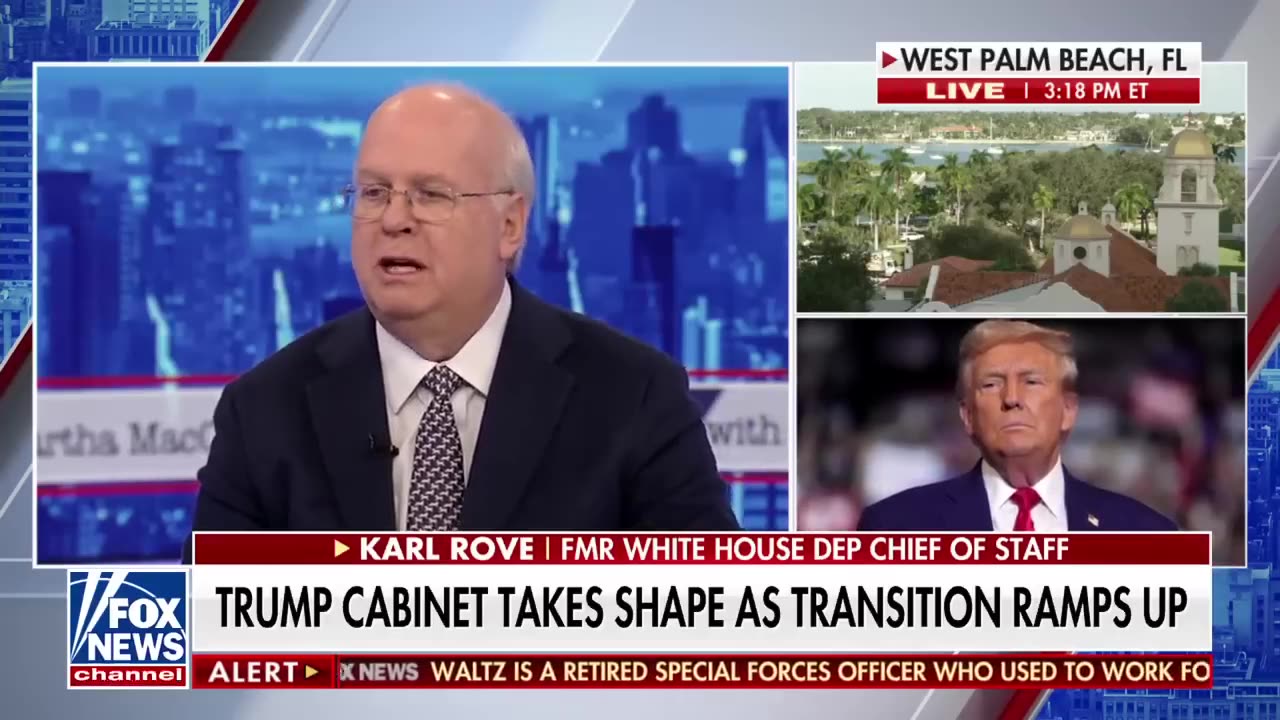 'MAKING HISTORY' Karl Rove scrutinizes Trump's Cabinet picks