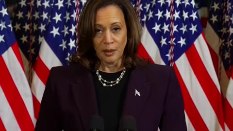 Kamala Harris saying Ceasefire Now The Path to Peace Between Israel and Palestine