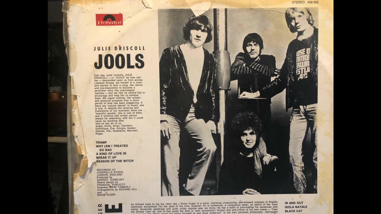 LP-Jools Brian Auger and the Trinity-In and Out.