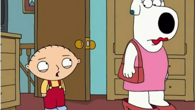 Stewie thought Brian was Louis "I'm just gonna go out into the hallway and throwup about something..