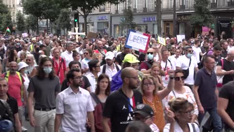 Paris [7.23.21] Marches Against CV Passports