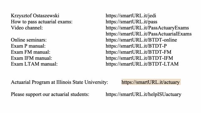 Exam LTAM exercise for May 13, 2021